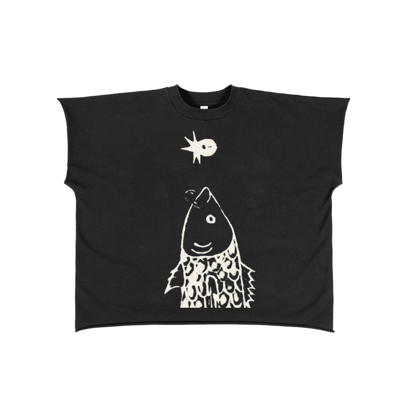 FISH Raw Edge T-Shirt