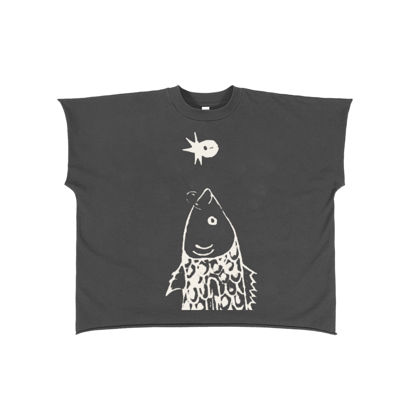FISH Raw Edge T-Shirt