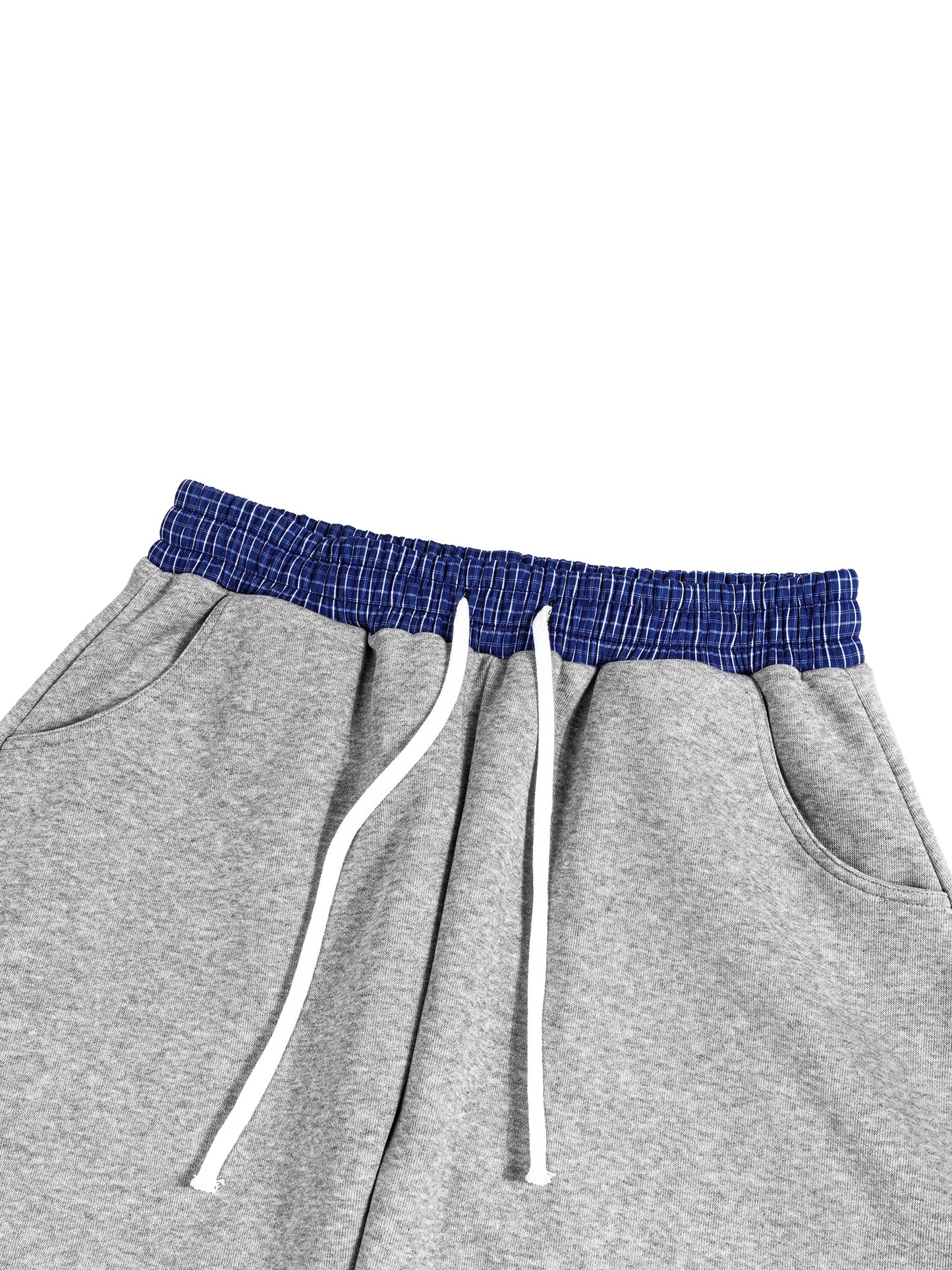 DOVELOVR Plaid Barrel Sweatpants