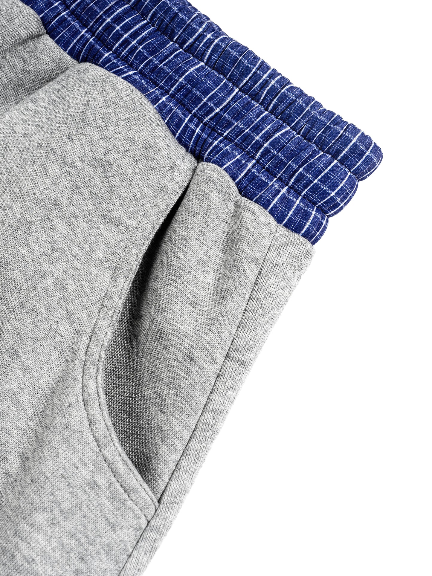 DOVELOVR Plaid Barrel Sweatpants