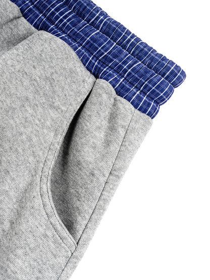 DOVELOVR Plaid Barrel Sweatpants